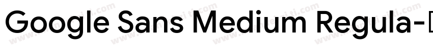 Google Sans Medium Regula字体转换